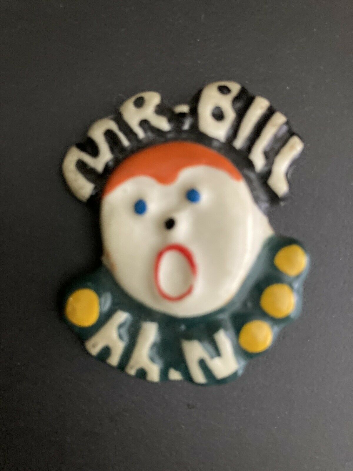 Vintage Mr. Bill Ohh Nooo Ceramic Pin